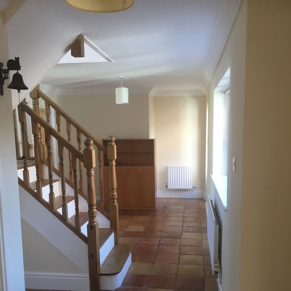Hallway and staircase decorating work in Chester