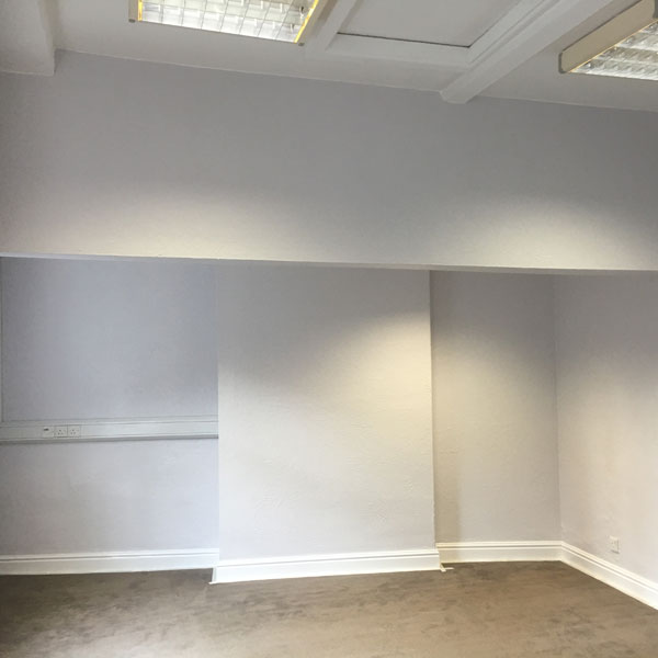 Wrexham company offices after being decorated