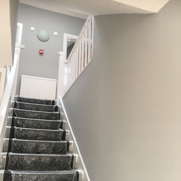 Staircase and landing decorating