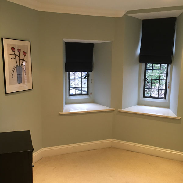 Painted bedroom for tenants in Wrexham