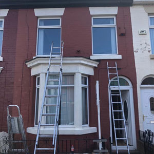 External painting at Wrexham property